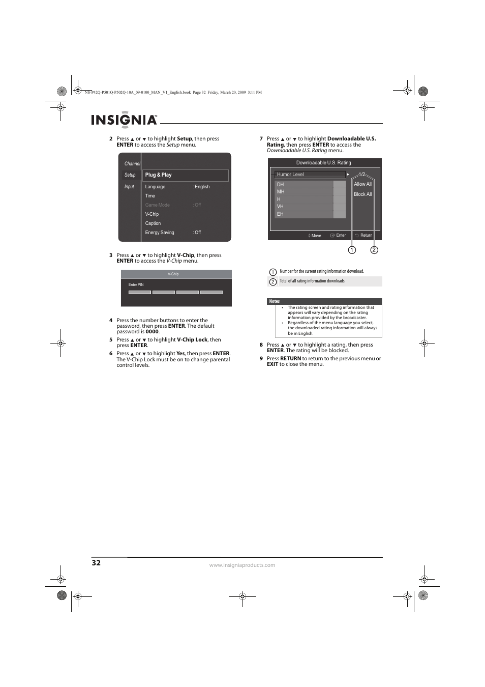 Insignia NS-P42Q10A User Manual | Page 36 / 52