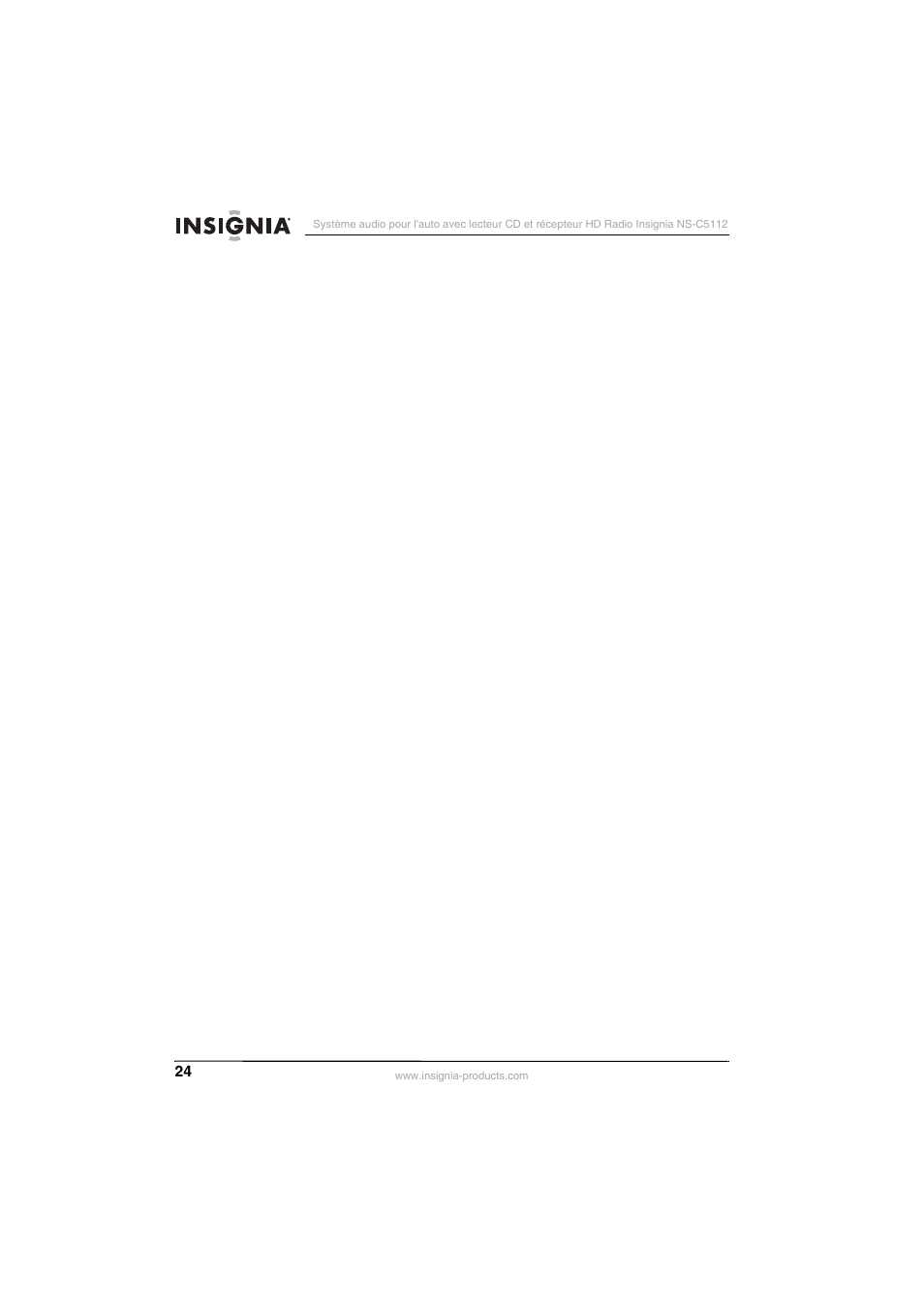 Insignia INSIGNA NS-C5112 User Manual | Page 26 / 44