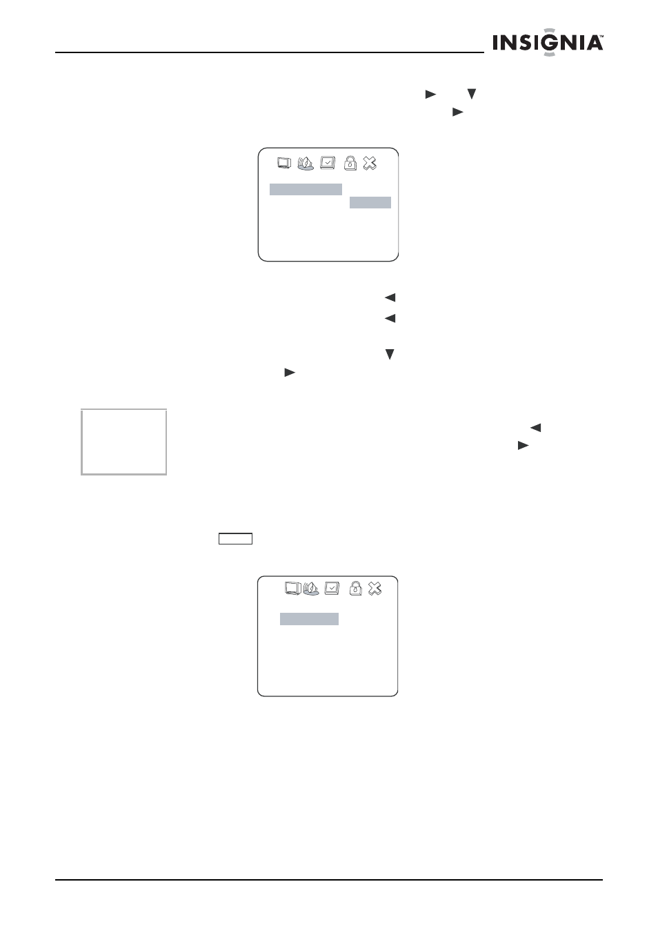 Setup menu - main page | Insignia IS-PD7BL User Manual | Page 126 / 156