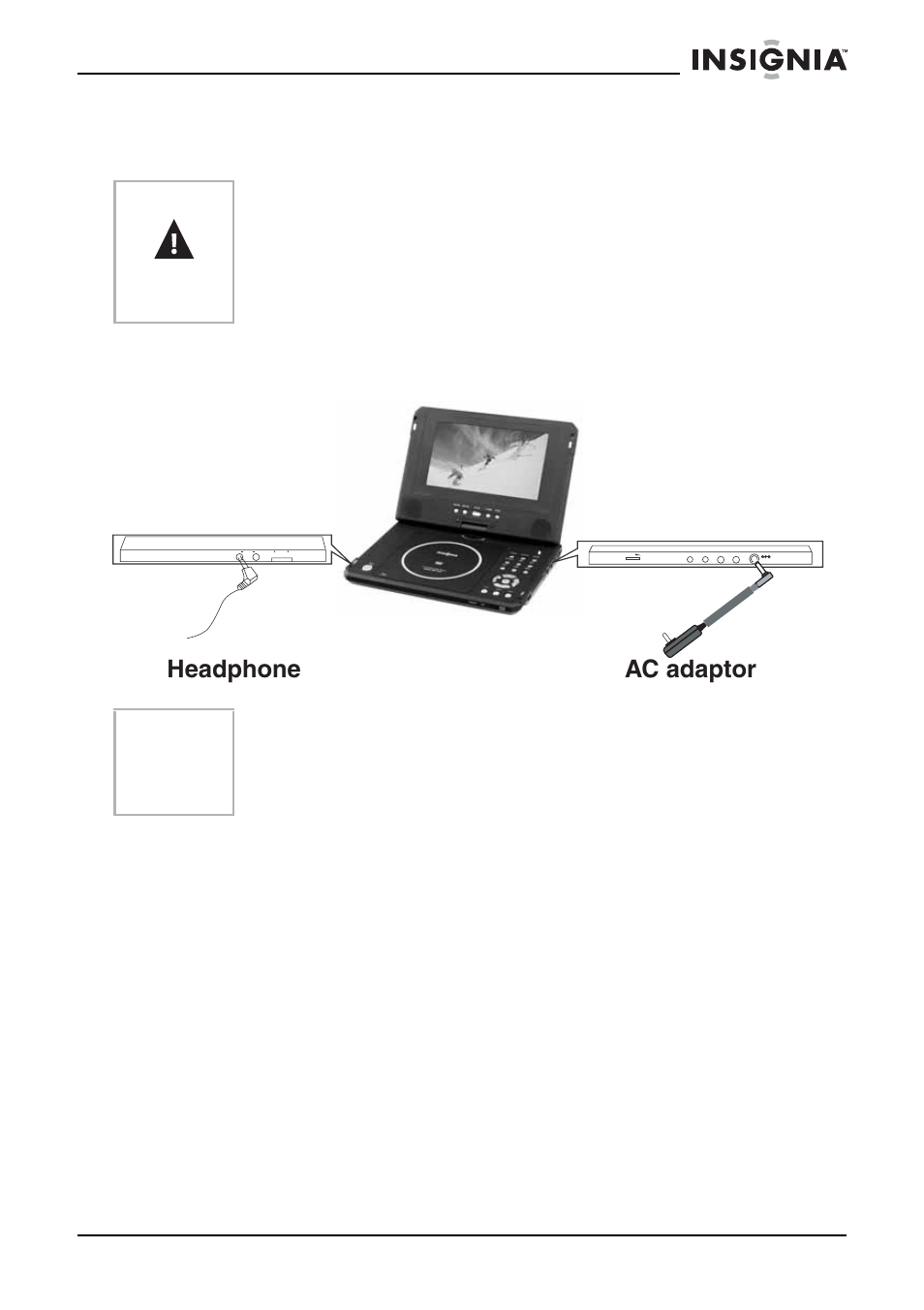 Ac adaptor headphone, Making connections | Insignia IS-PD7BL User Manual | Page 16 / 156