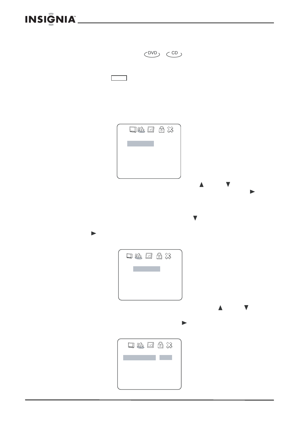 Utilisation des options de configuration avancée, Main menu, Exit setup | Quitter la configuration), Audio setup page, Dolby digital setup | Insignia IS-PD7BL User Manual | Page 73 / 156