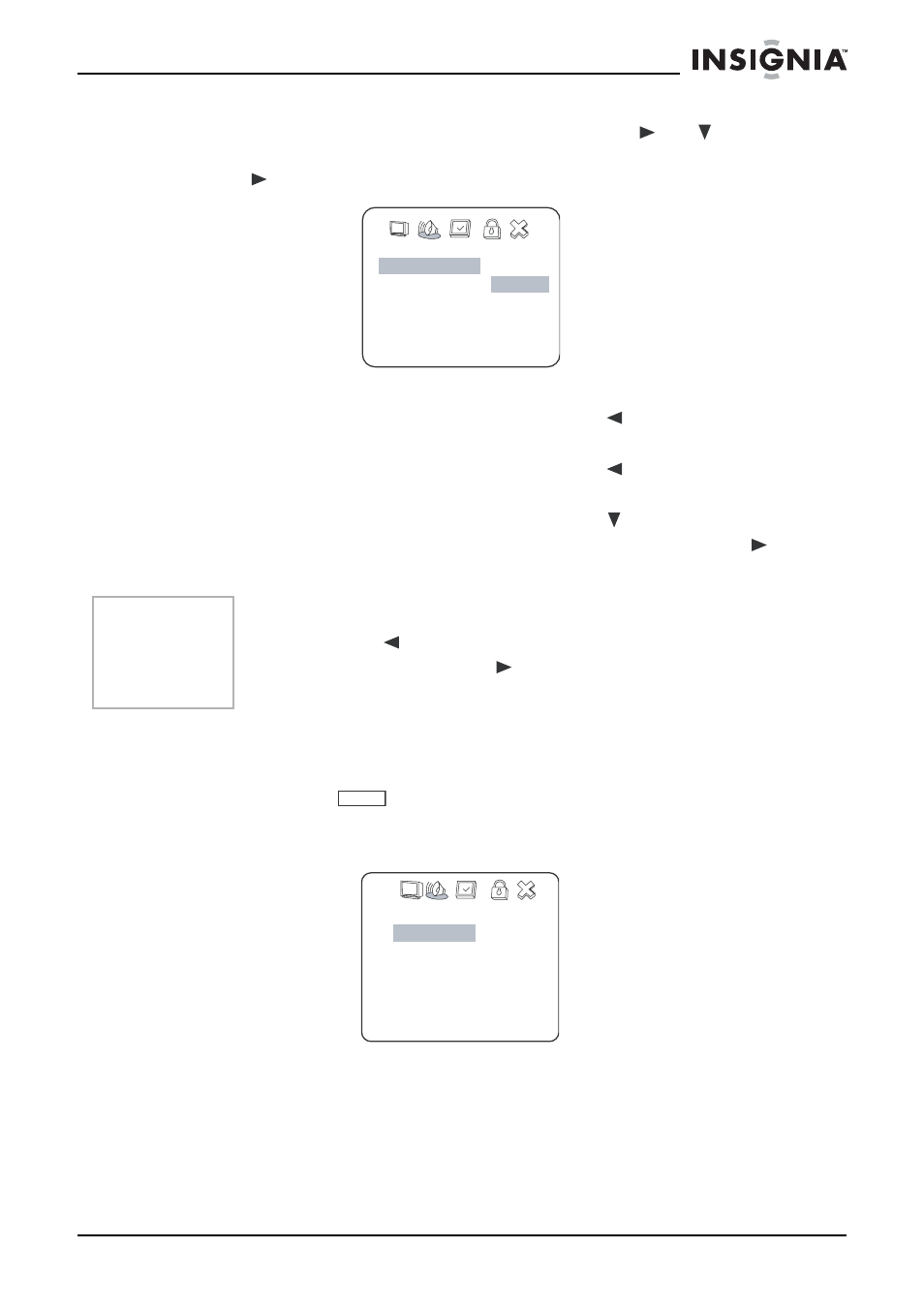 Setup menu - main page | Insignia IS-PD7BL User Manual | Page 74 / 156