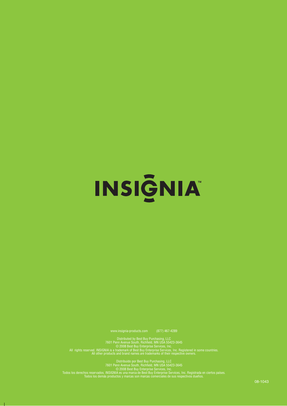 Insignia User Guide User Manual | Page 76 / 76