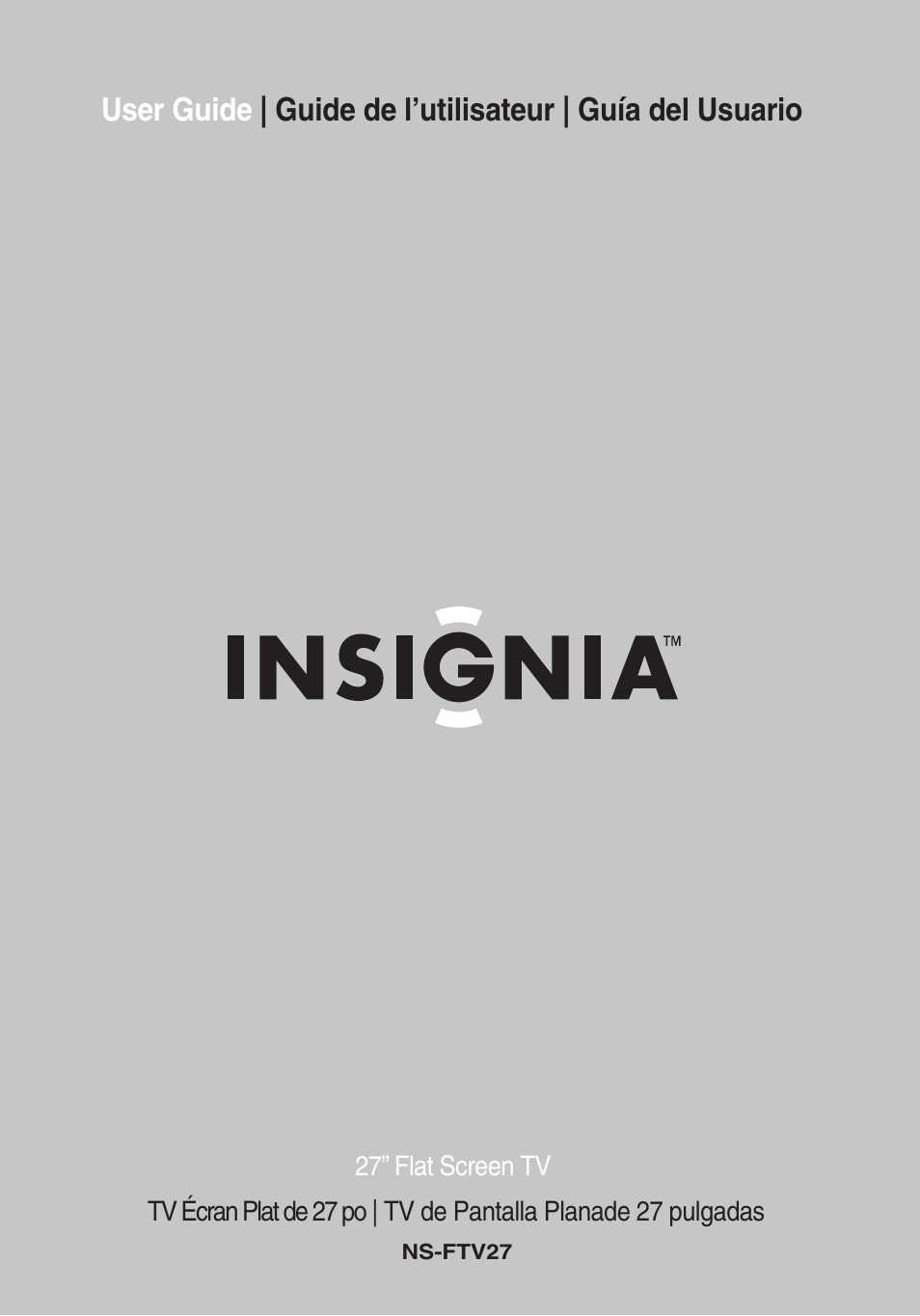 Insignia NS-FTV27 User Manual | 72 pages