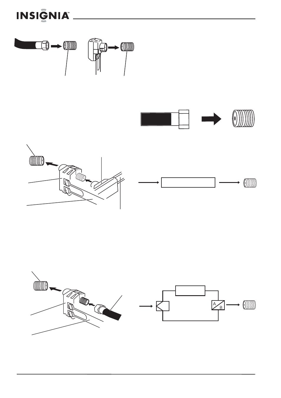 Raccordement à un système de câblodistribution, Pour les abonnés au service de tv câblée de base, Pour les abonnés au service de tv câblée cryptée | Insignia NS-FTV27 User Manual | Page 27 / 72