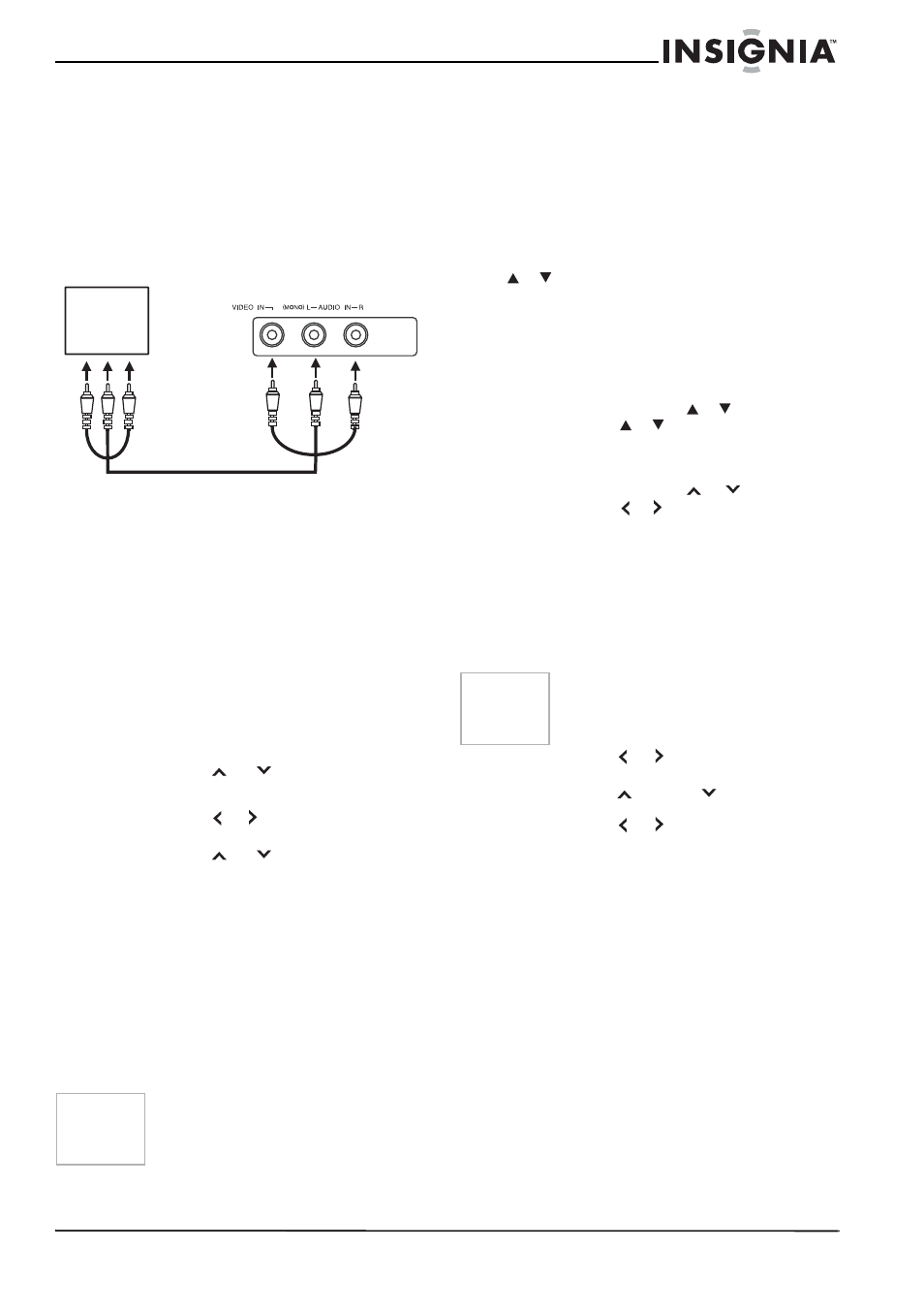 Starting setup (configuration au démarrage), Utilisation du menu, Pour accéder au menu à l’aide de la télécommande | Paramétrage de la langue, Pour sélectionner une langue de menu, Mémorisation des canaux | Insignia NS-FTV27 User Manual | Page 30 / 72