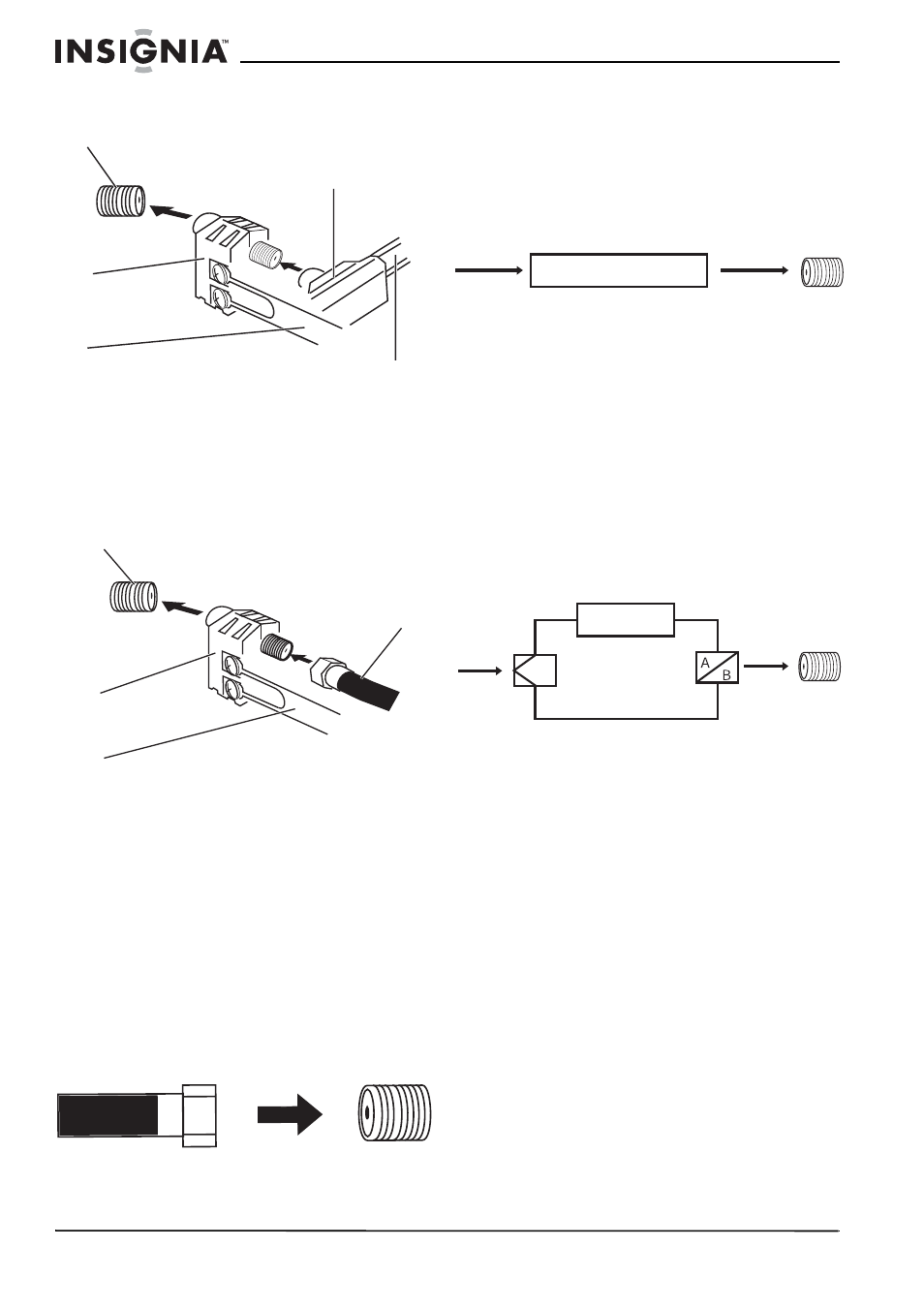 Connecting to cable television, For subscribers to basic cable television service, Connecting to other equipment | Insignia NS-FTV27 User Manual | Page 7 / 72