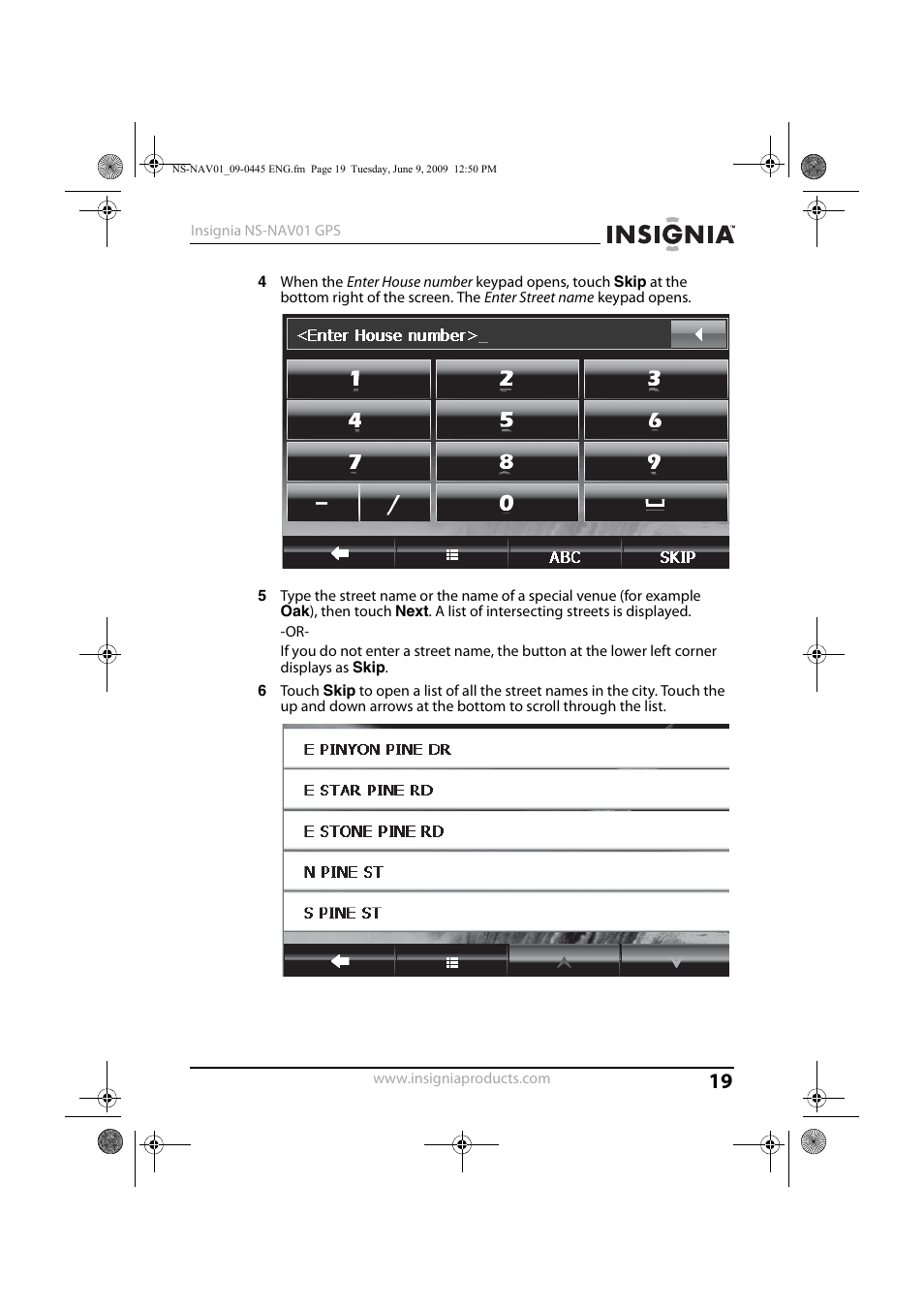 Insignia NS-NAV01 User Manual | Page 19 / 45
