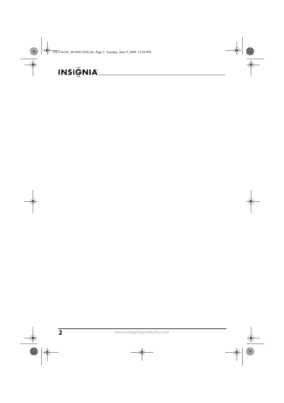 Insignia NS-NAV01 User Manual | Page 2 / 45