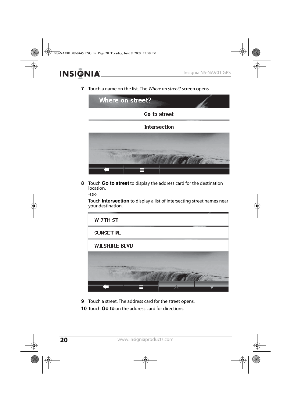 Insignia NS-NAV01 User Manual | Page 20 / 45