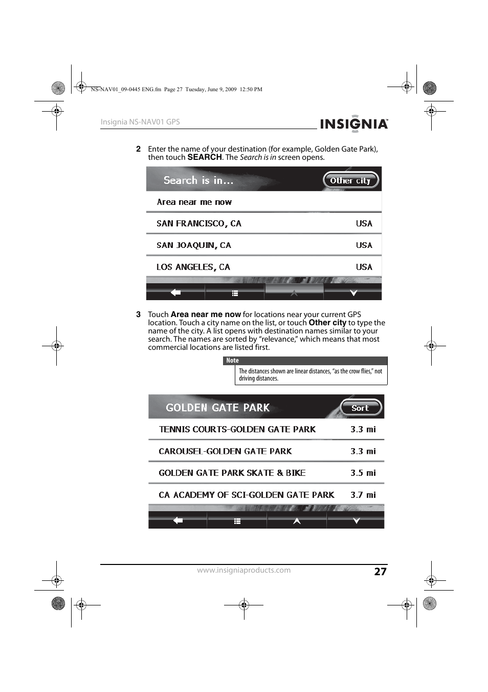 Insignia NS-NAV01 User Manual | Page 27 / 45