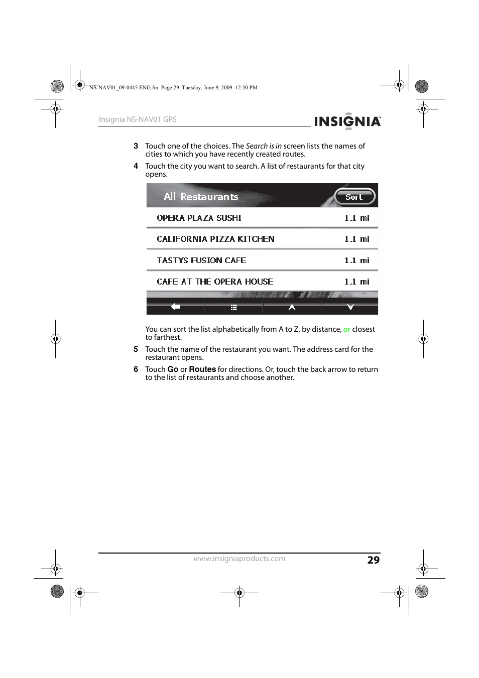 Insignia NS-NAV01 User Manual | Page 29 / 45