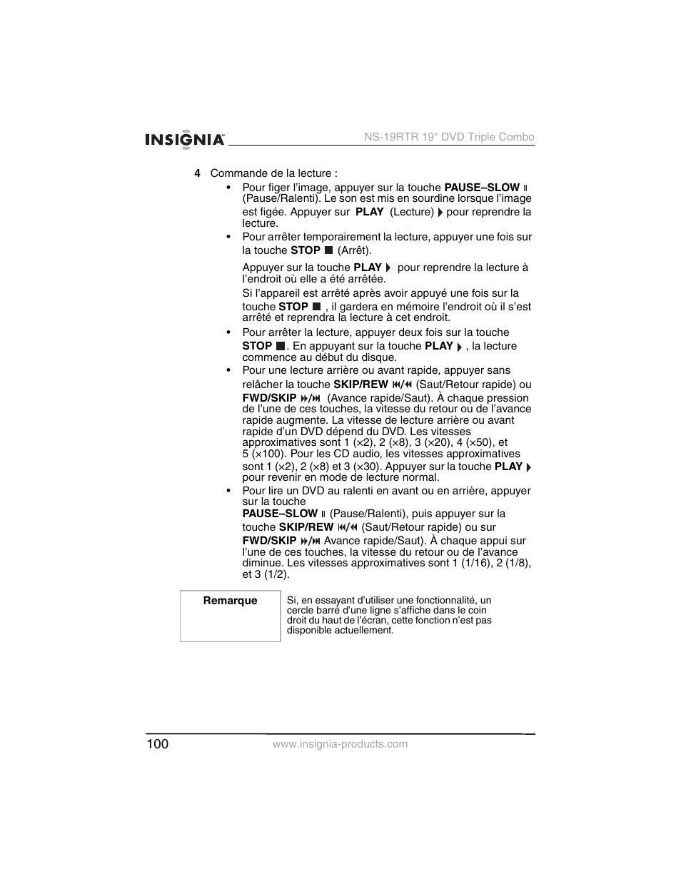 Insignia NS-19RTR User Manual | Page 101 / 190