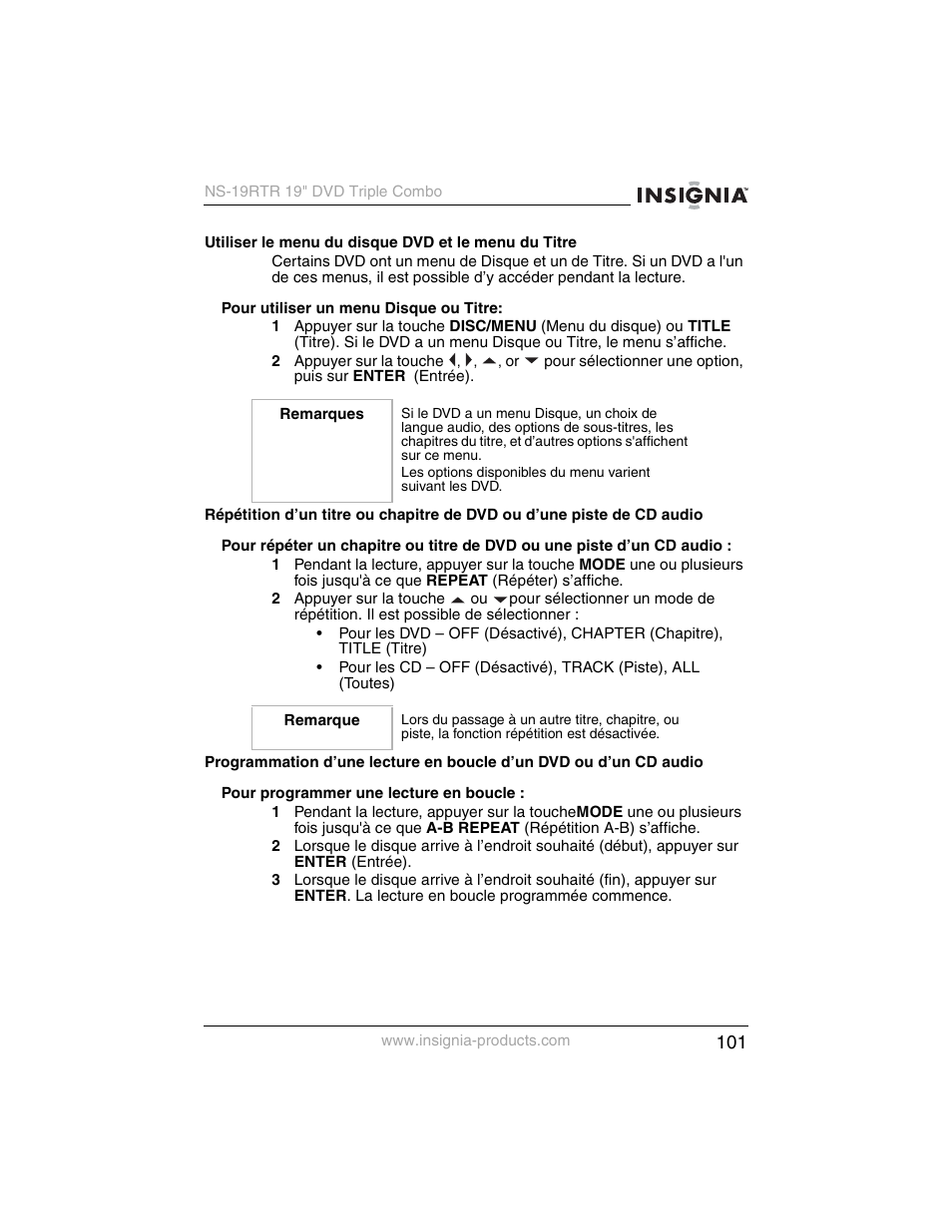 Insignia NS-19RTR User Manual | Page 102 / 190