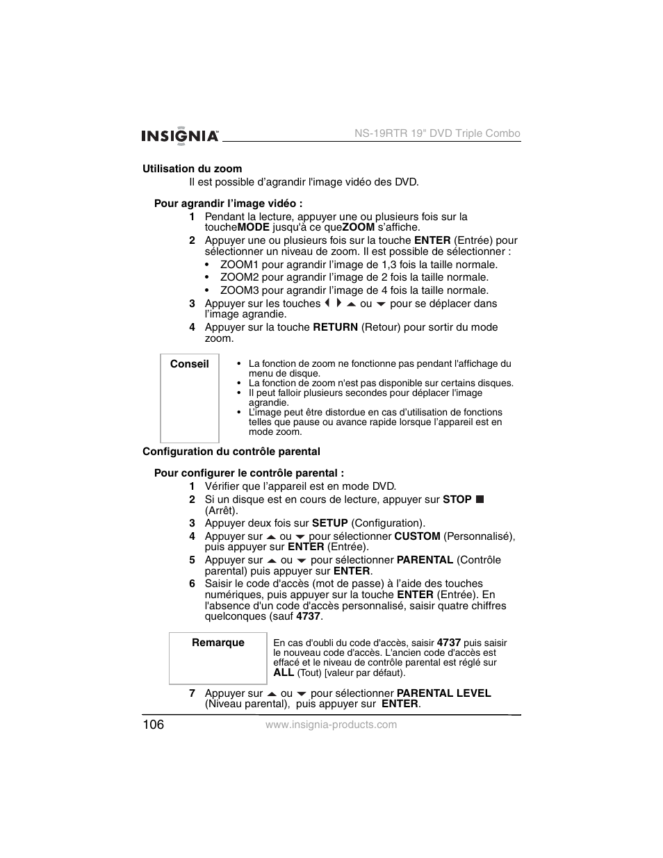 Insignia NS-19RTR User Manual | Page 107 / 190