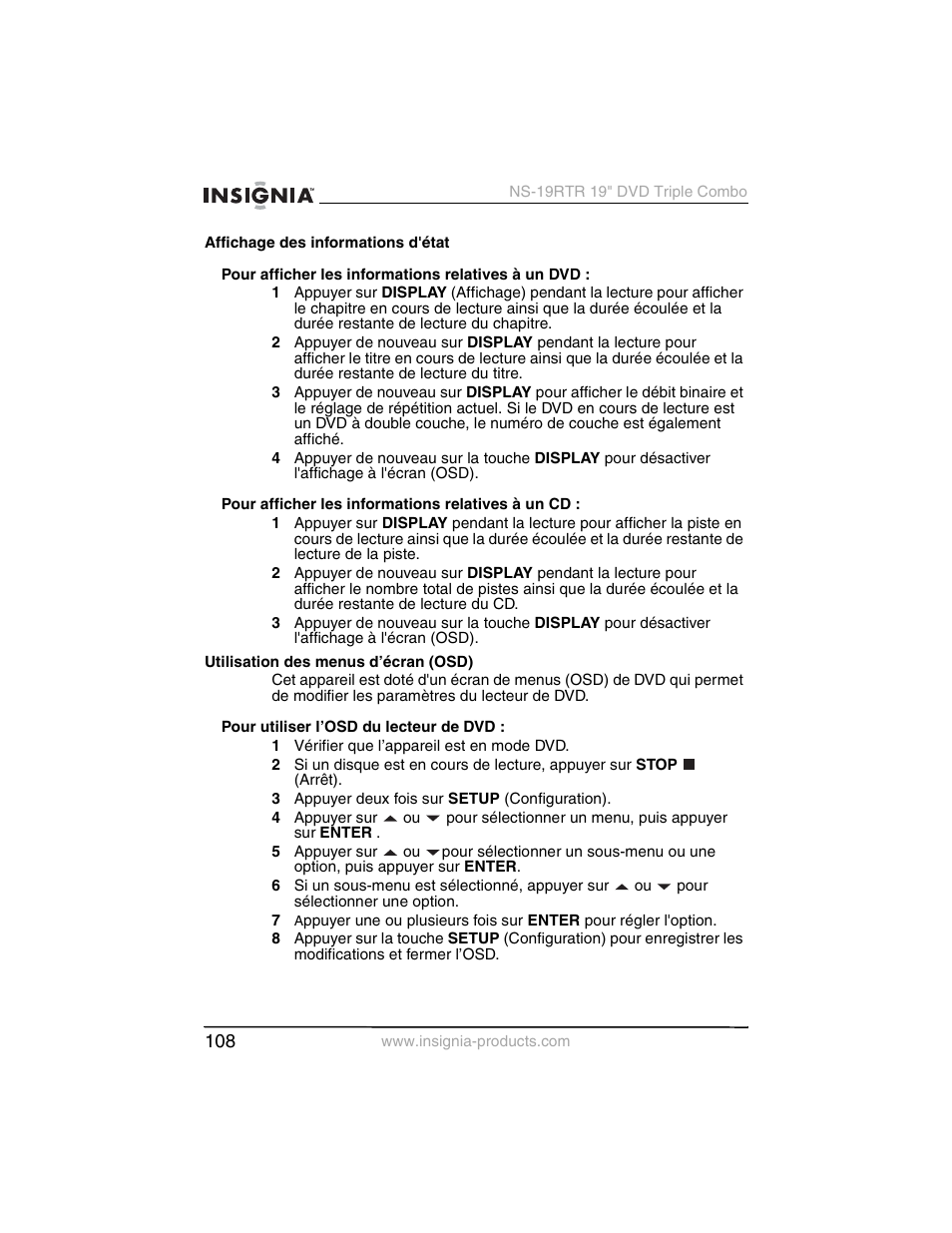 Insignia NS-19RTR User Manual | Page 109 / 190