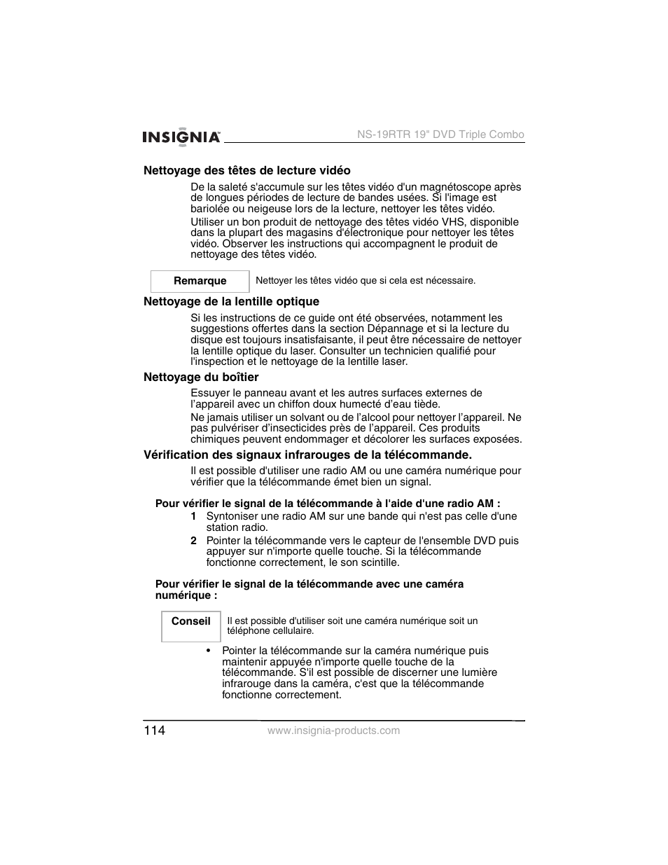 Insignia NS-19RTR User Manual | Page 115 / 190