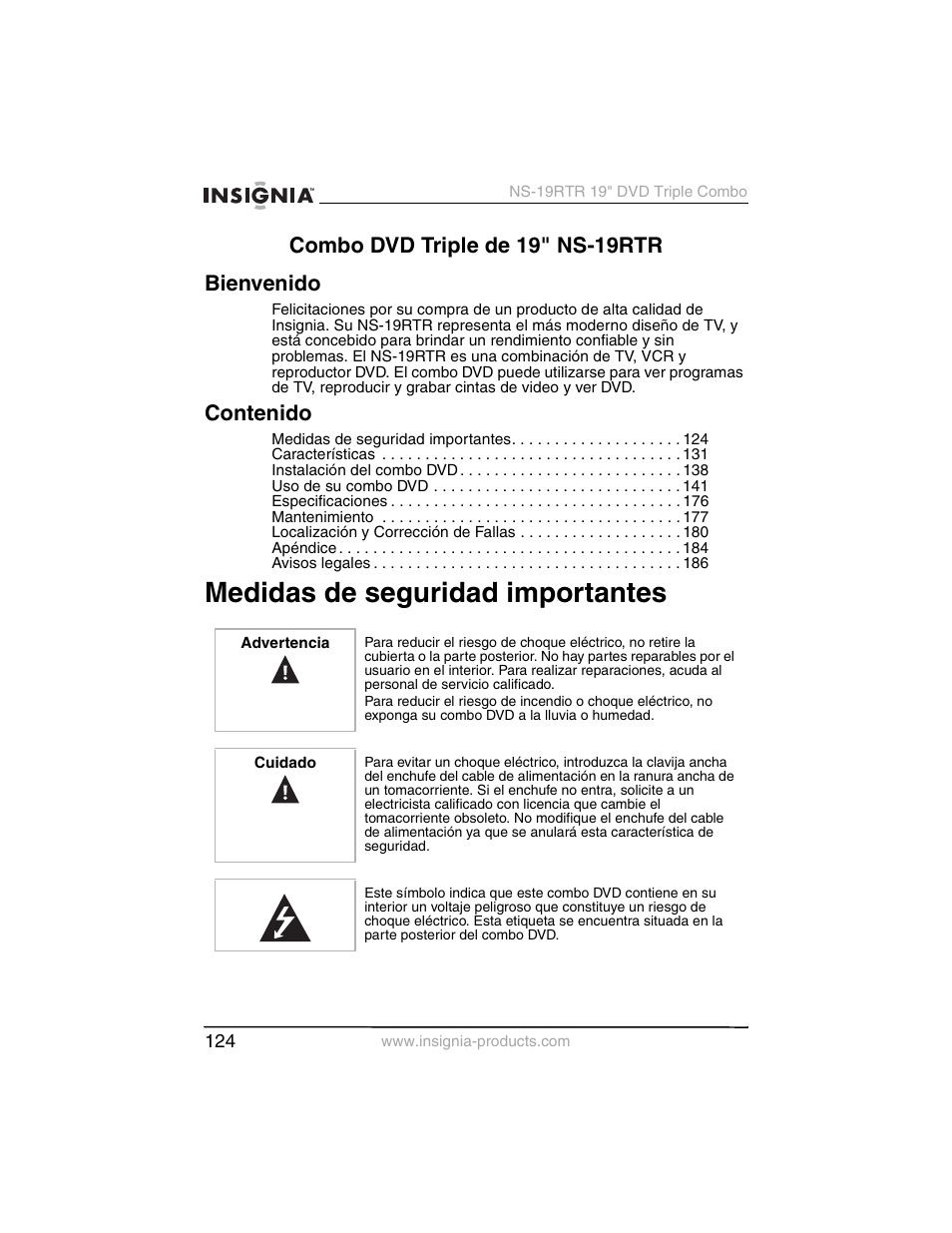 Insignia NS-19RTR User Manual | Page 125 / 190