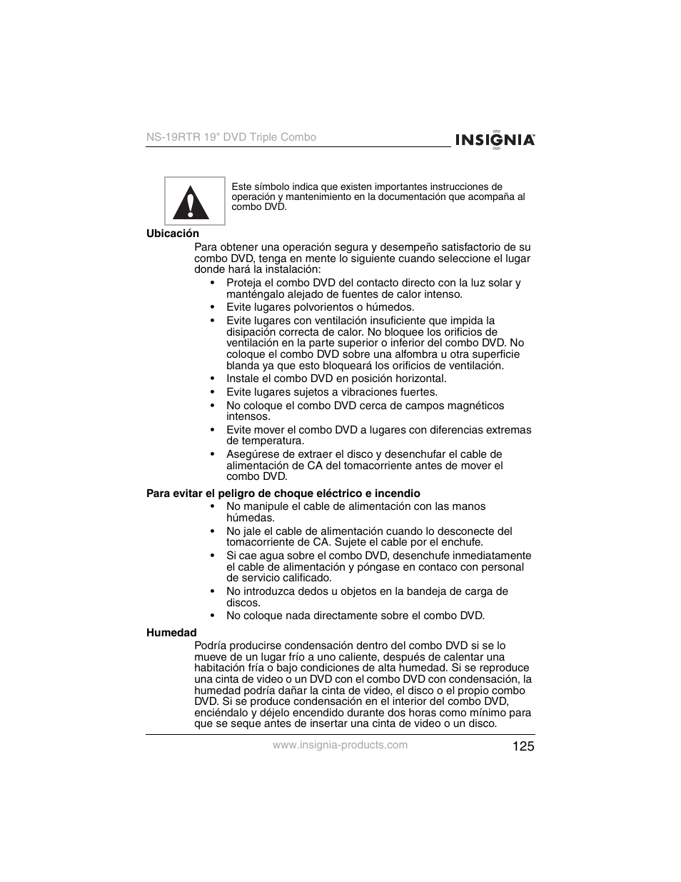 Insignia NS-19RTR User Manual | Page 126 / 190