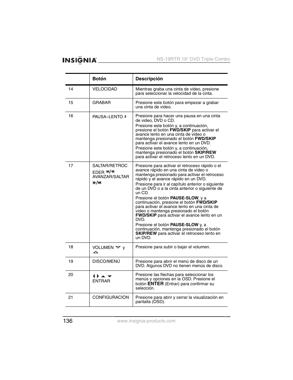 Insignia NS-19RTR User Manual | Page 137 / 190