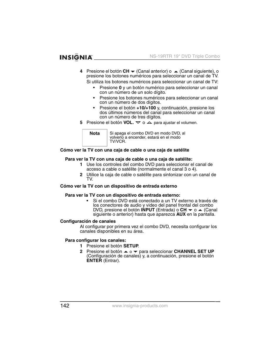 Insignia NS-19RTR User Manual | Page 143 / 190