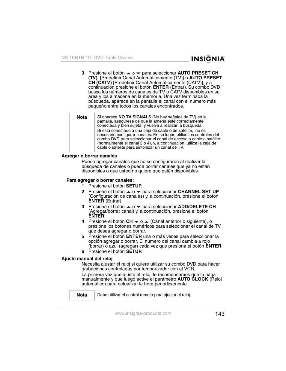 Insignia NS-19RTR User Manual | Page 144 / 190