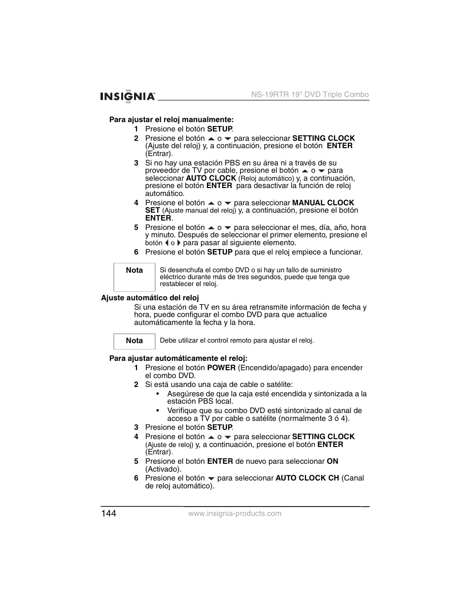 Insignia NS-19RTR User Manual | Page 145 / 190