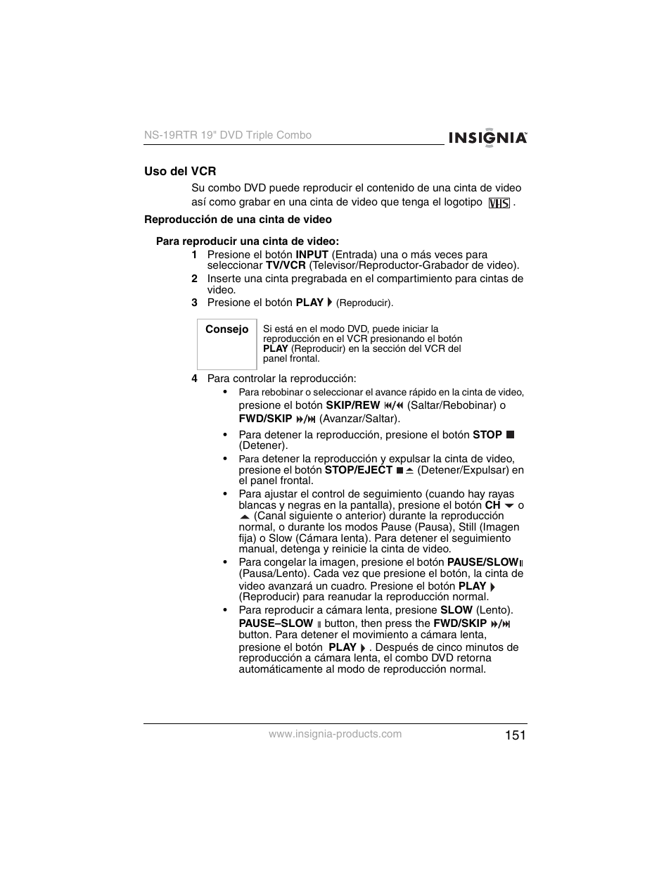 Insignia NS-19RTR User Manual | Page 152 / 190