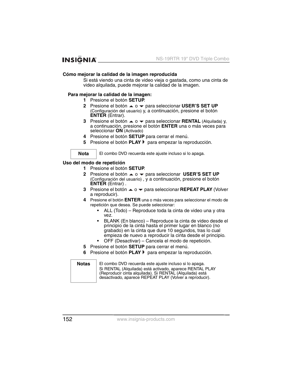 Insignia NS-19RTR User Manual | Page 153 / 190
