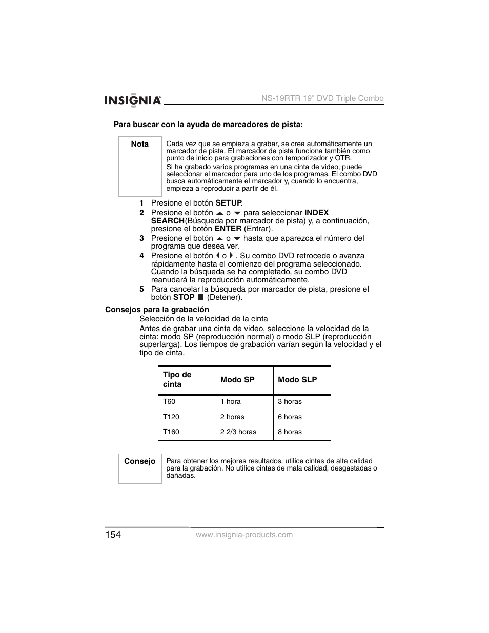 Insignia NS-19RTR User Manual | Page 155 / 190