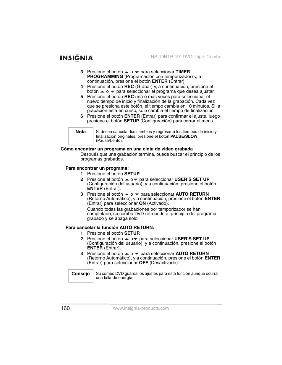Insignia NS-19RTR User Manual | Page 161 / 190