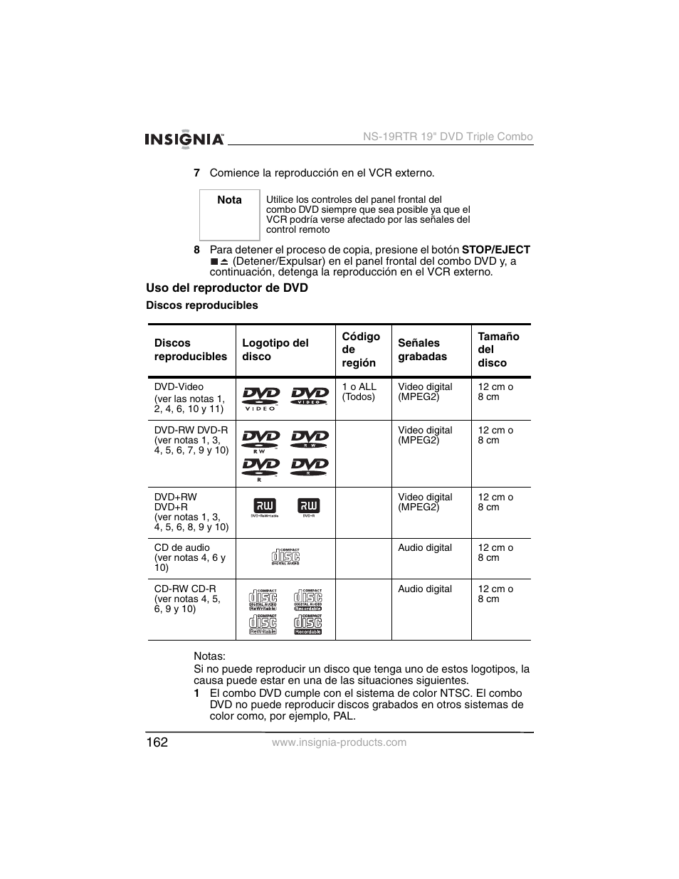 Insignia NS-19RTR User Manual | Page 163 / 190