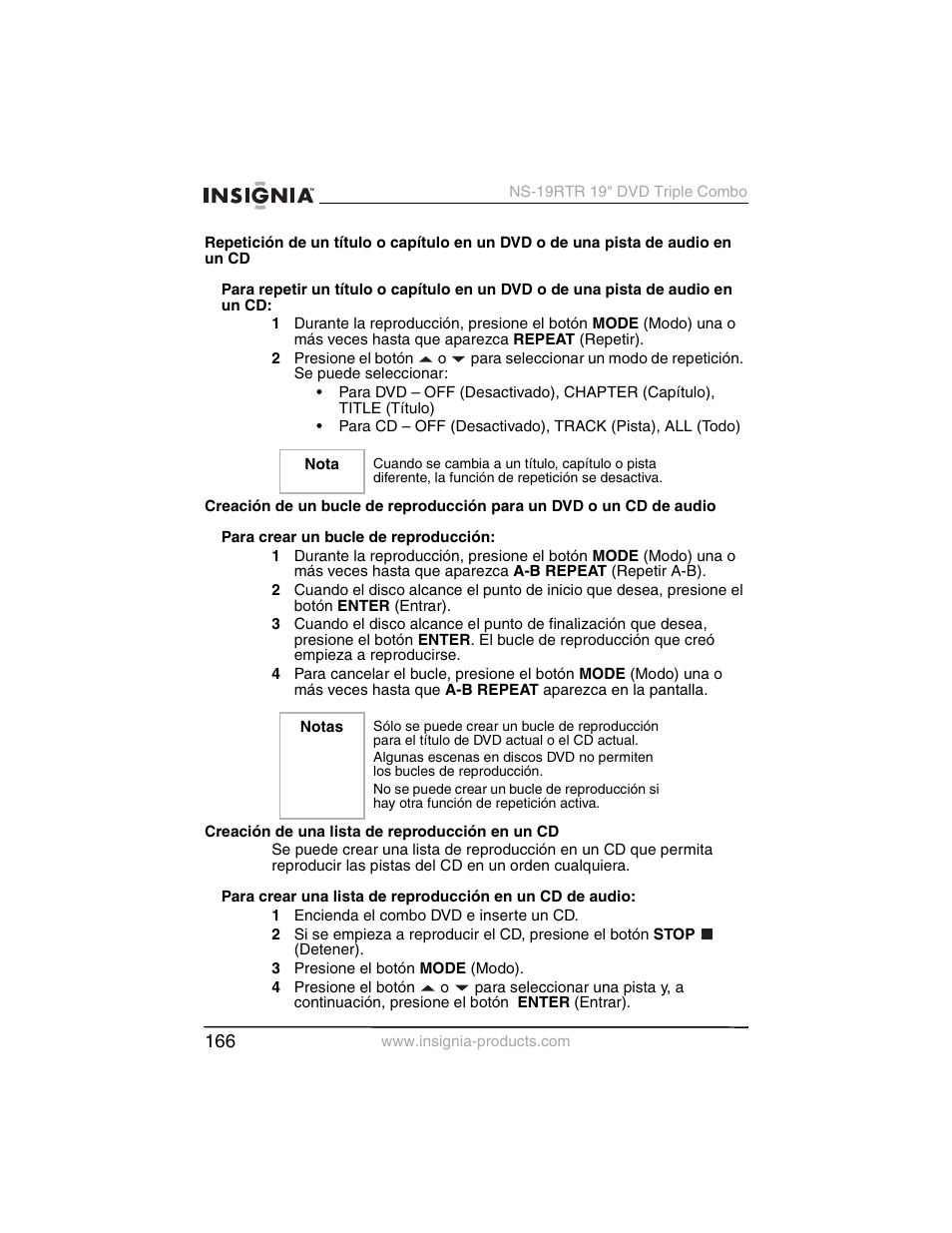 Insignia NS-19RTR User Manual | Page 167 / 190