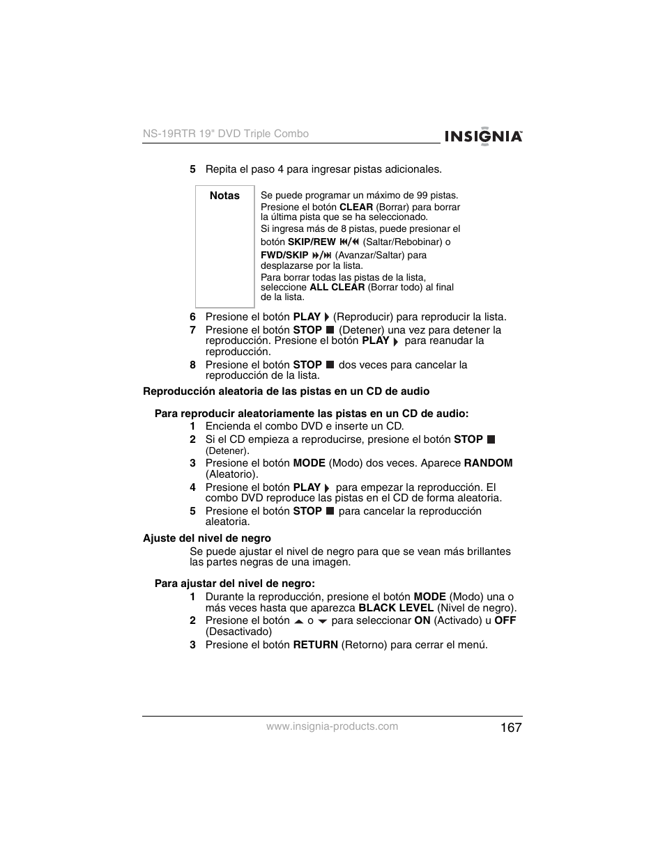 Insignia NS-19RTR User Manual | Page 168 / 190