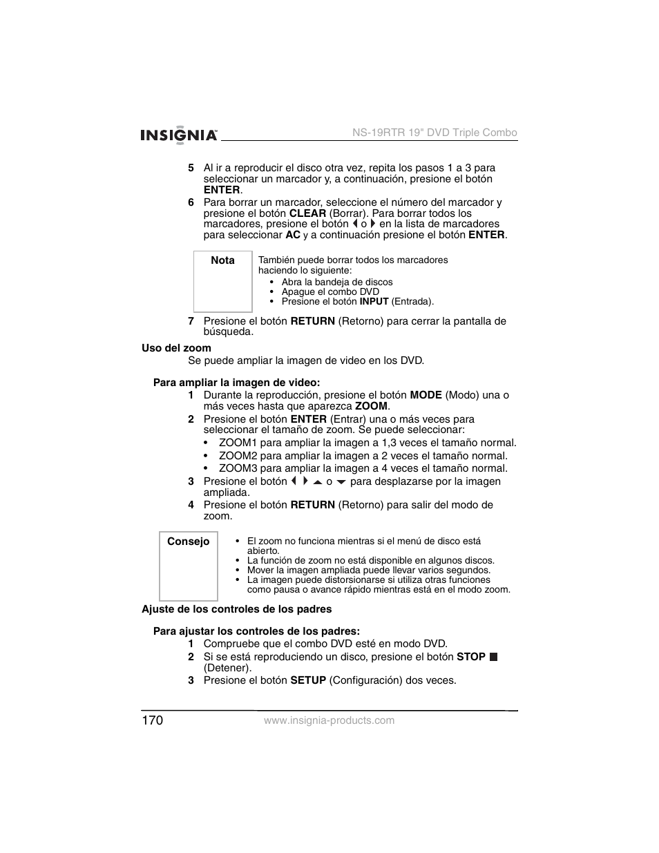 Insignia NS-19RTR User Manual | Page 171 / 190