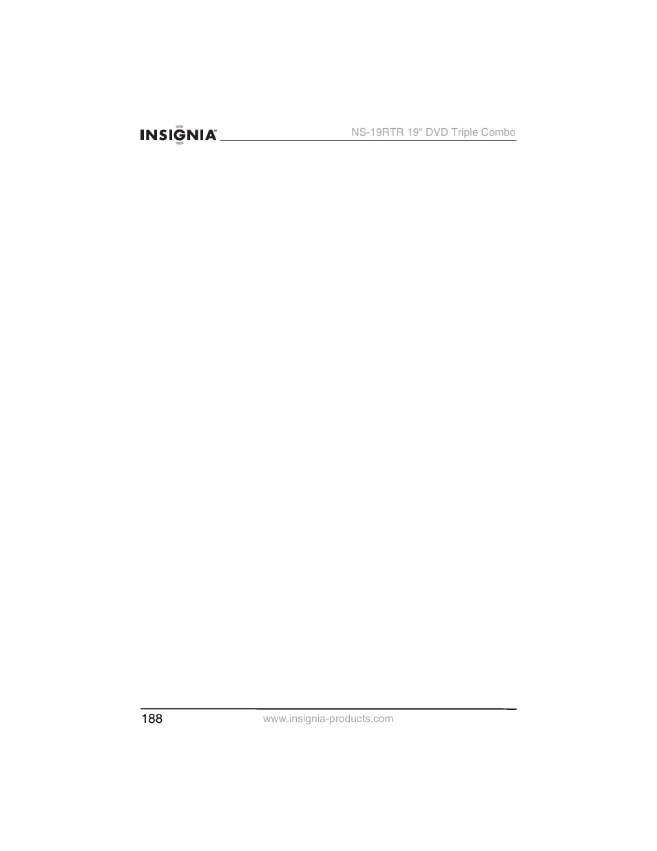 Insignia NS-19RTR User Manual | Page 189 / 190
