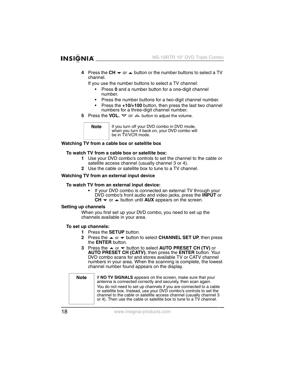 Insignia NS-19RTR User Manual | Page 19 / 190