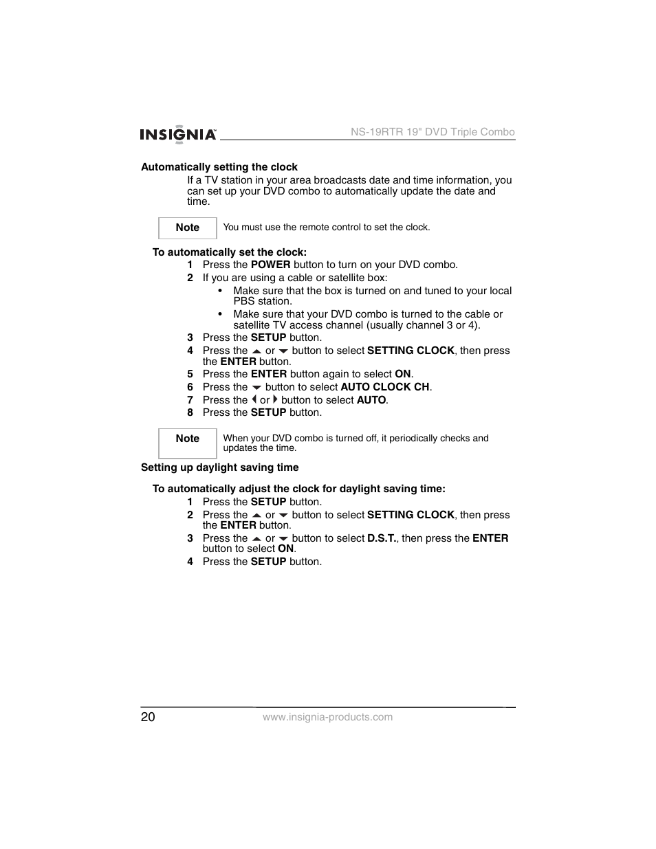 Insignia NS-19RTR User Manual | Page 21 / 190