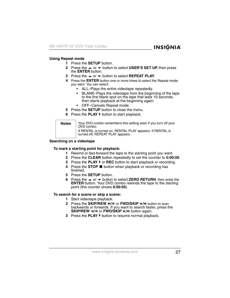 Insignia NS-19RTR User Manual | Page 28 / 190