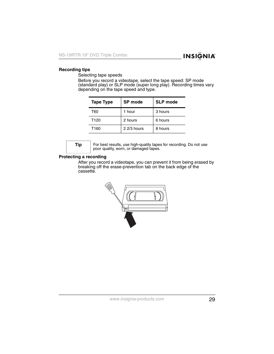 Insignia NS-19RTR User Manual | Page 30 / 190