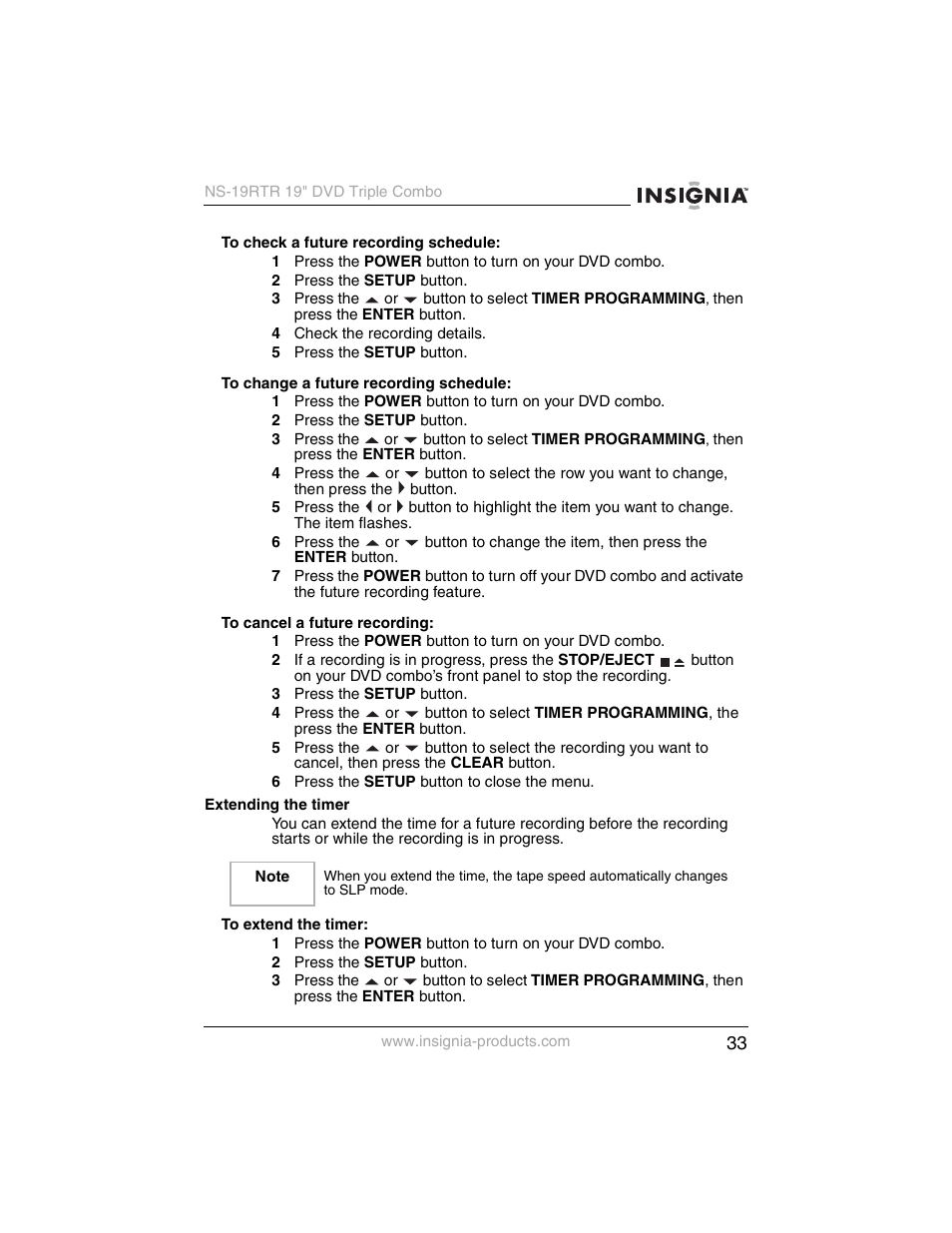 Insignia NS-19RTR User Manual | Page 34 / 190