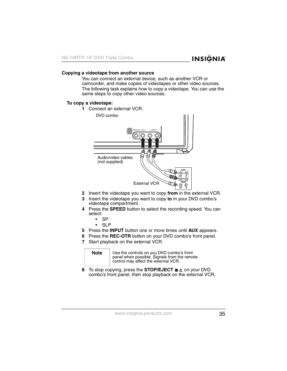 Insignia NS-19RTR User Manual | Page 36 / 190