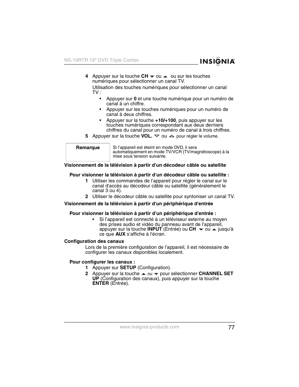 Insignia NS-19RTR User Manual | Page 78 / 190