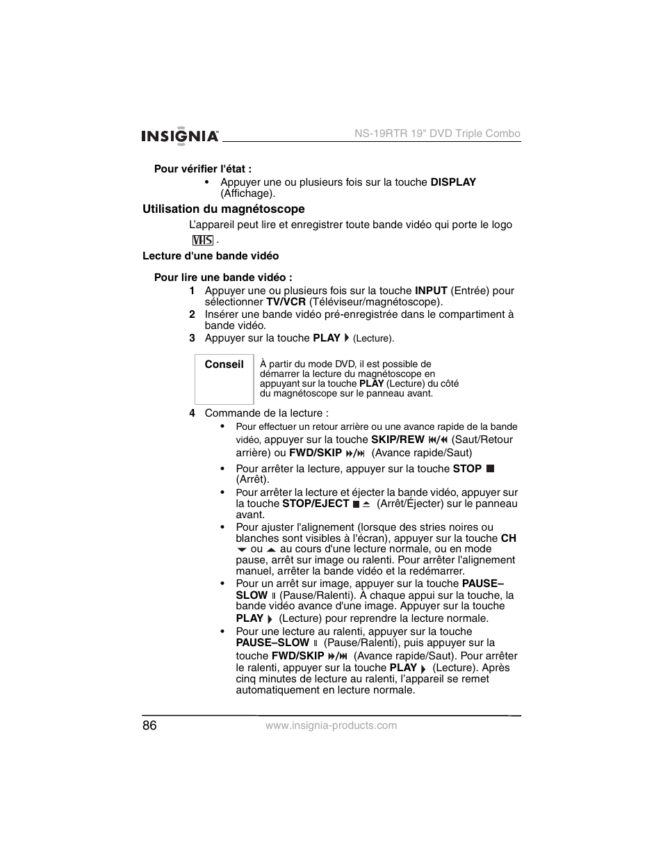 Insignia NS-19RTR User Manual | Page 87 / 190