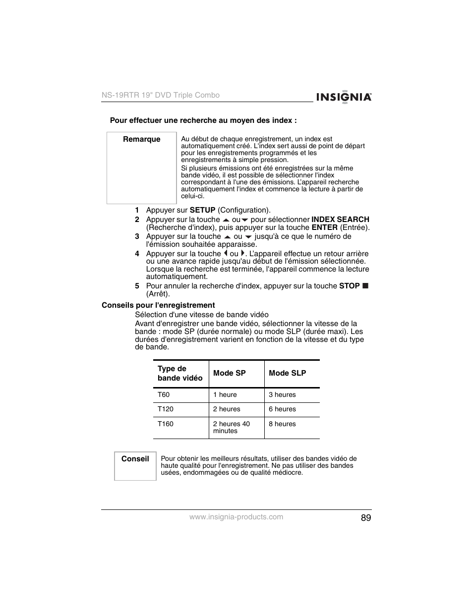 Insignia NS-19RTR User Manual | Page 90 / 190