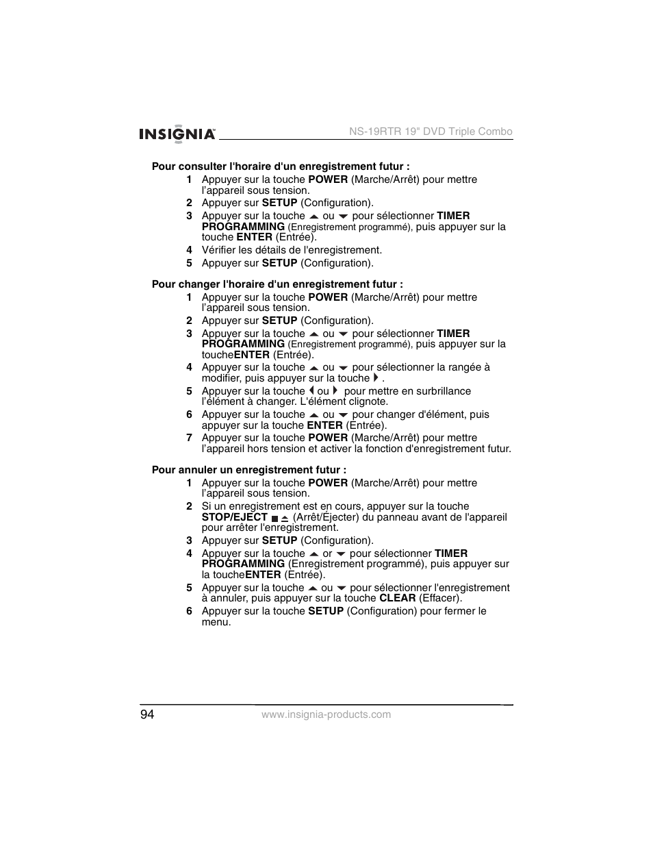 Insignia NS-19RTR User Manual | Page 95 / 190