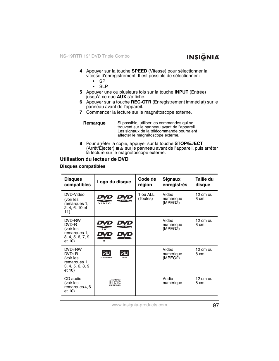 Insignia NS-19RTR User Manual | Page 98 / 190