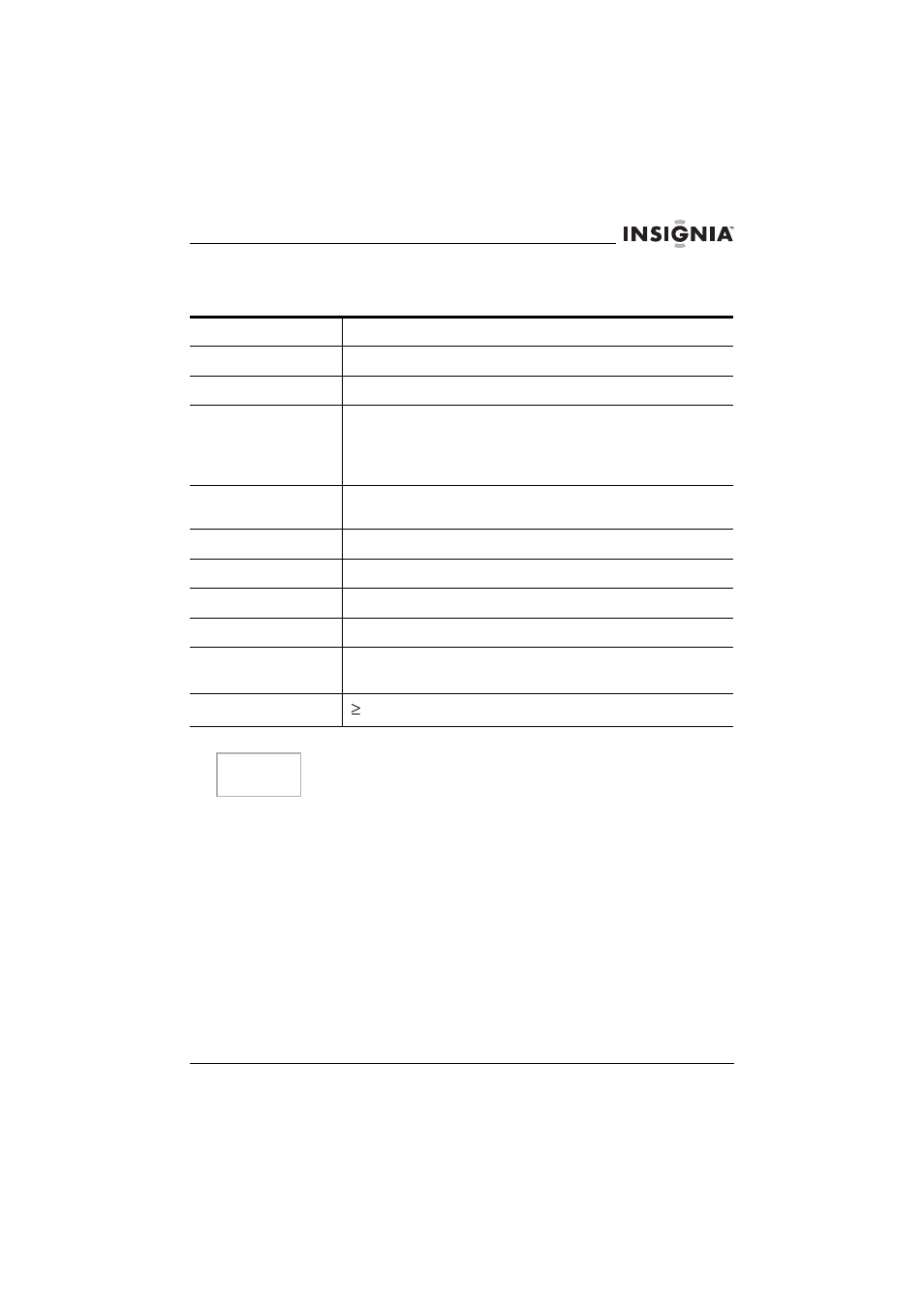 Specifications | Insignia NS-A1113 User Manual | Page 23 / 80