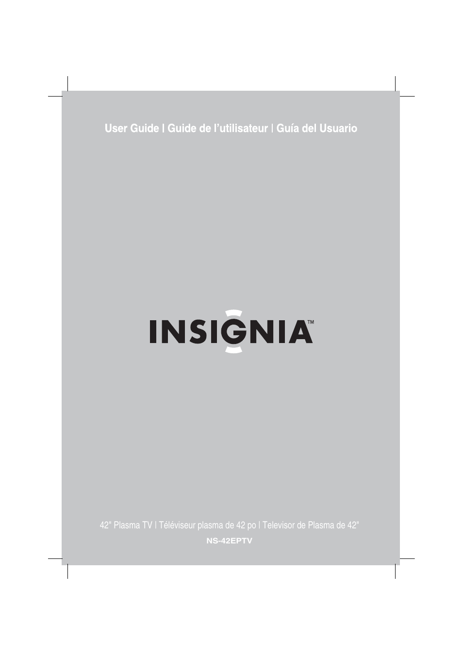 Insignia NS-42EPTV User Manual | 80 pages