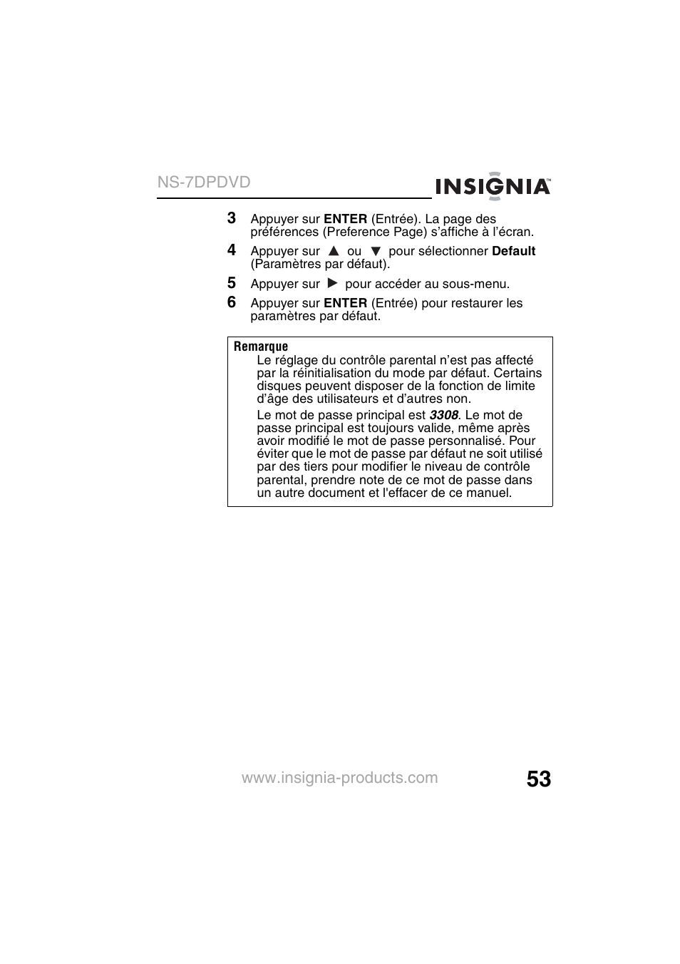 Insignia NS-7DPDVD User Manual | Page 55 / 100